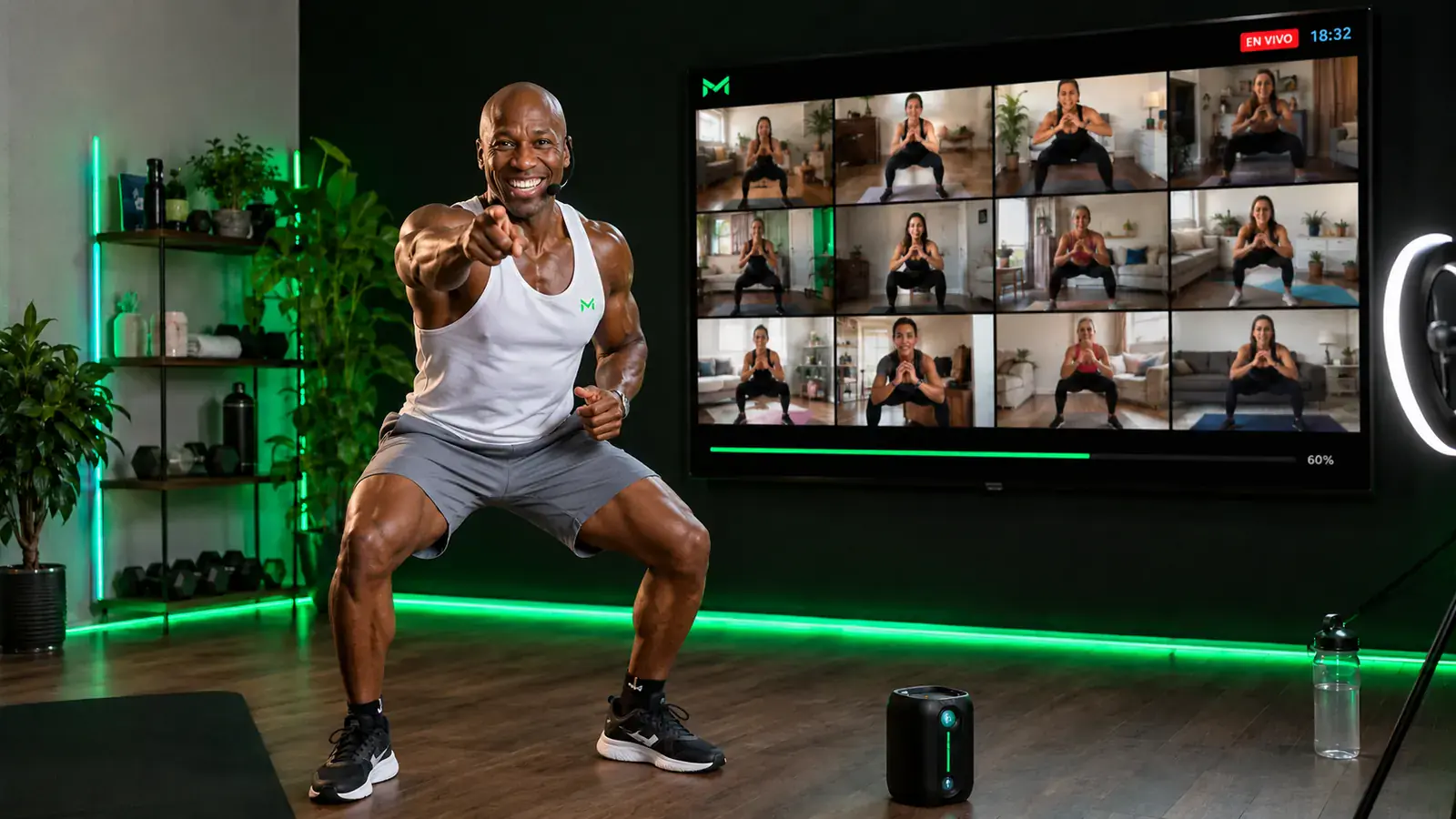 Fausto Murillo entrenando en vivo 6 días por semana con la comunidad TurboSteps